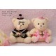Boneka Wedding Teddy Bear pink (K)