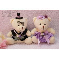 Boneka Wedding Teddy Bear purple (K)