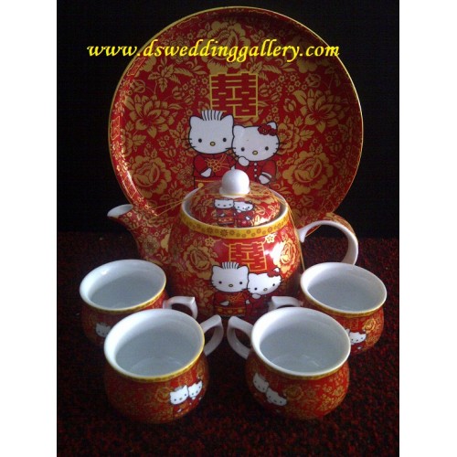 hello kitty wedding tea set